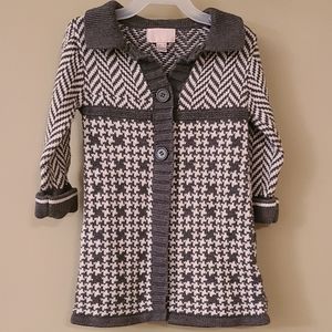 Grey knit sweater dress